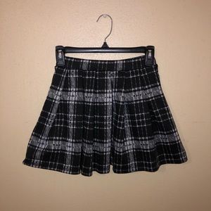 Black Plaid Skirt
